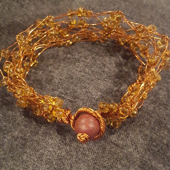 Copper Beaded Bracelet - Picture 3 of 4